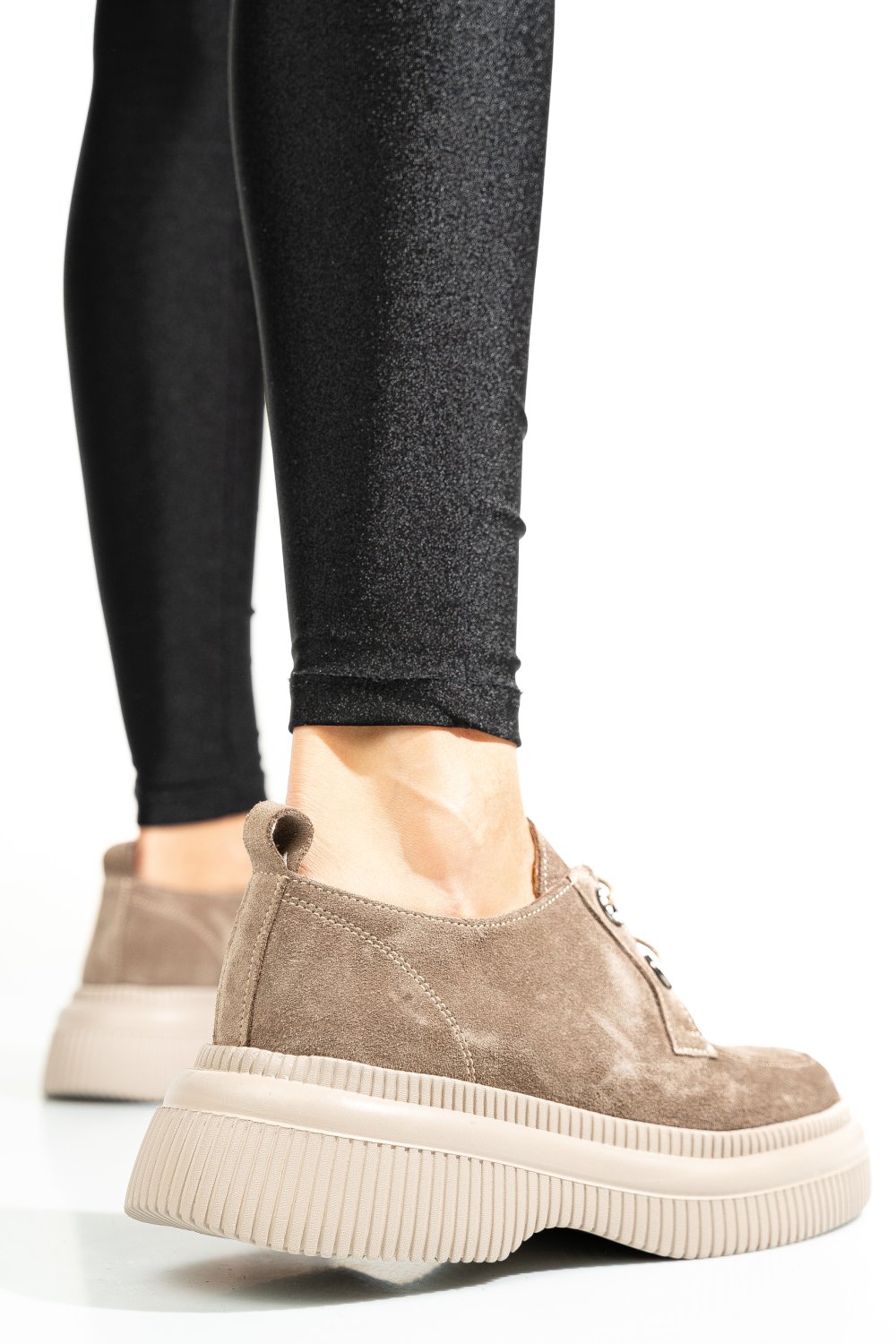 PANTOFI BEJ PIELE NATURALA INTOARSA 2S7751617SP