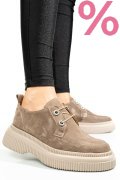 PANTOFI BEJ PIELE NATURALA INTOARSA 2S7751617SP