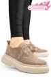 Pantofi bej piele naturala intoarsa 2s7751617sp