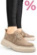 Pantofi bej piele naturala intoarsa 2s7751617sp