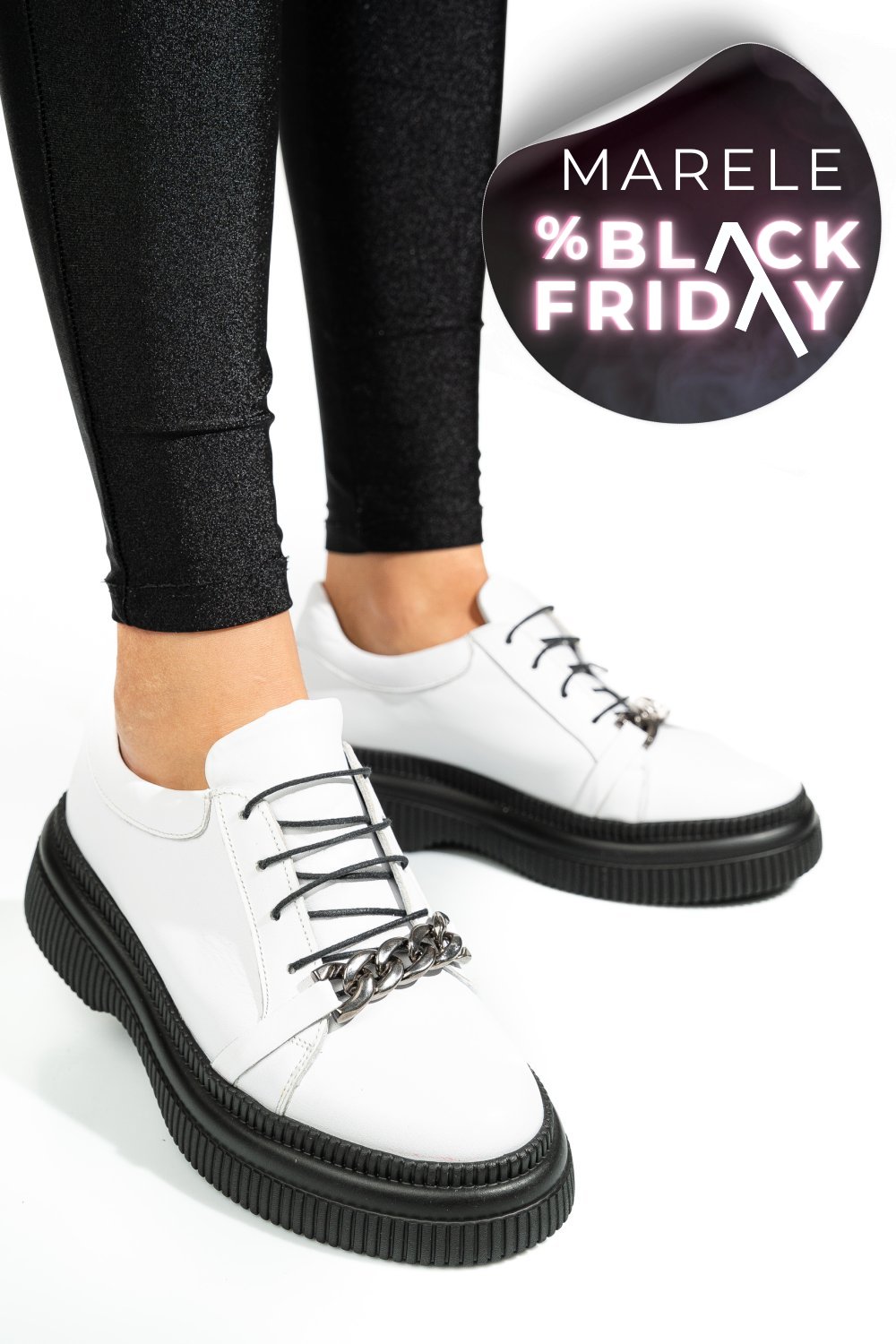 PANTOFI ALBI PIELE NATURALA  251620NP