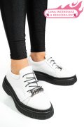 PANTOFI ALBI PIELE NATURALA  251620NP