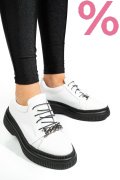 PANTOFI ALBI PIELE NATURALA  251620NP