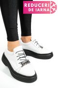 PANTOFI ALBI PIELE NATURALA  251620NP