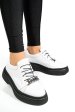 Pantofi albi piele naturala  251620np