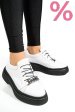 Pantofi albi piele naturala  251620np
