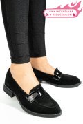 MOCASINI NEGRI PIELE NATURALA INTOARSA 2S7751626SP
