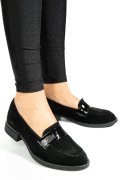 MOCASINI NEGRI PIELE NATURALA INTOARSA 2S7751626SP