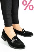 MOCASINI NEGRI PIELE NATURALA INTOARSA 2S7751626SP