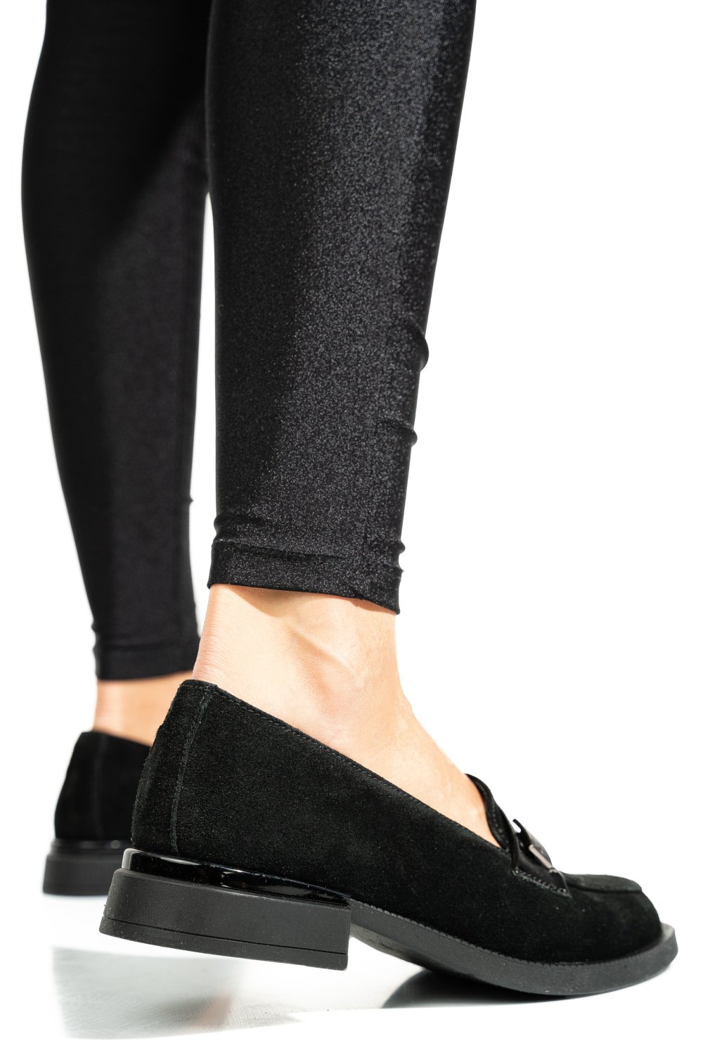 MOCASINI NEGRI PIELE NATURALA INTOARSA 2S7751626SP