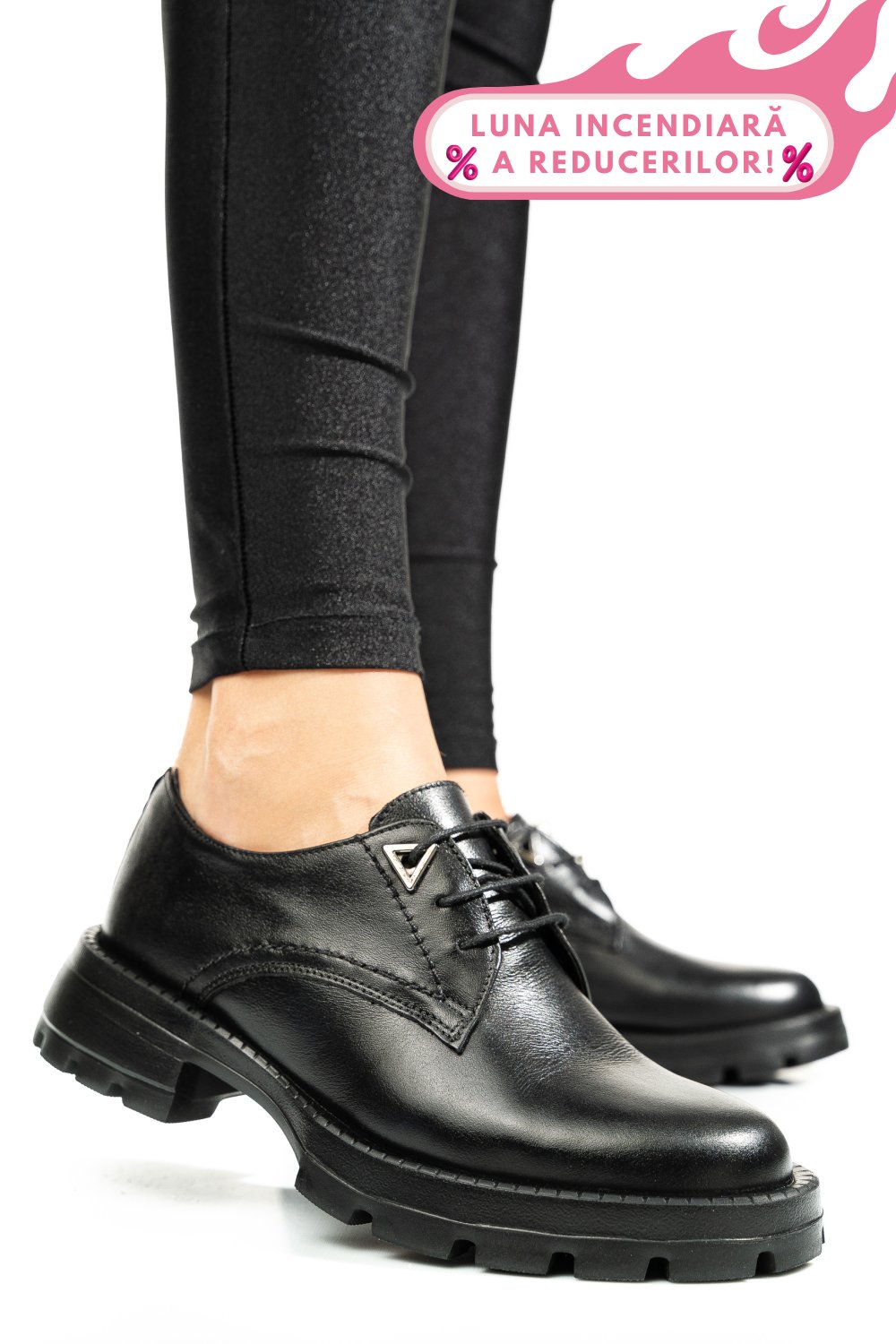PANTOFI NEGRI PIELE NATURALA 2S7751615NP