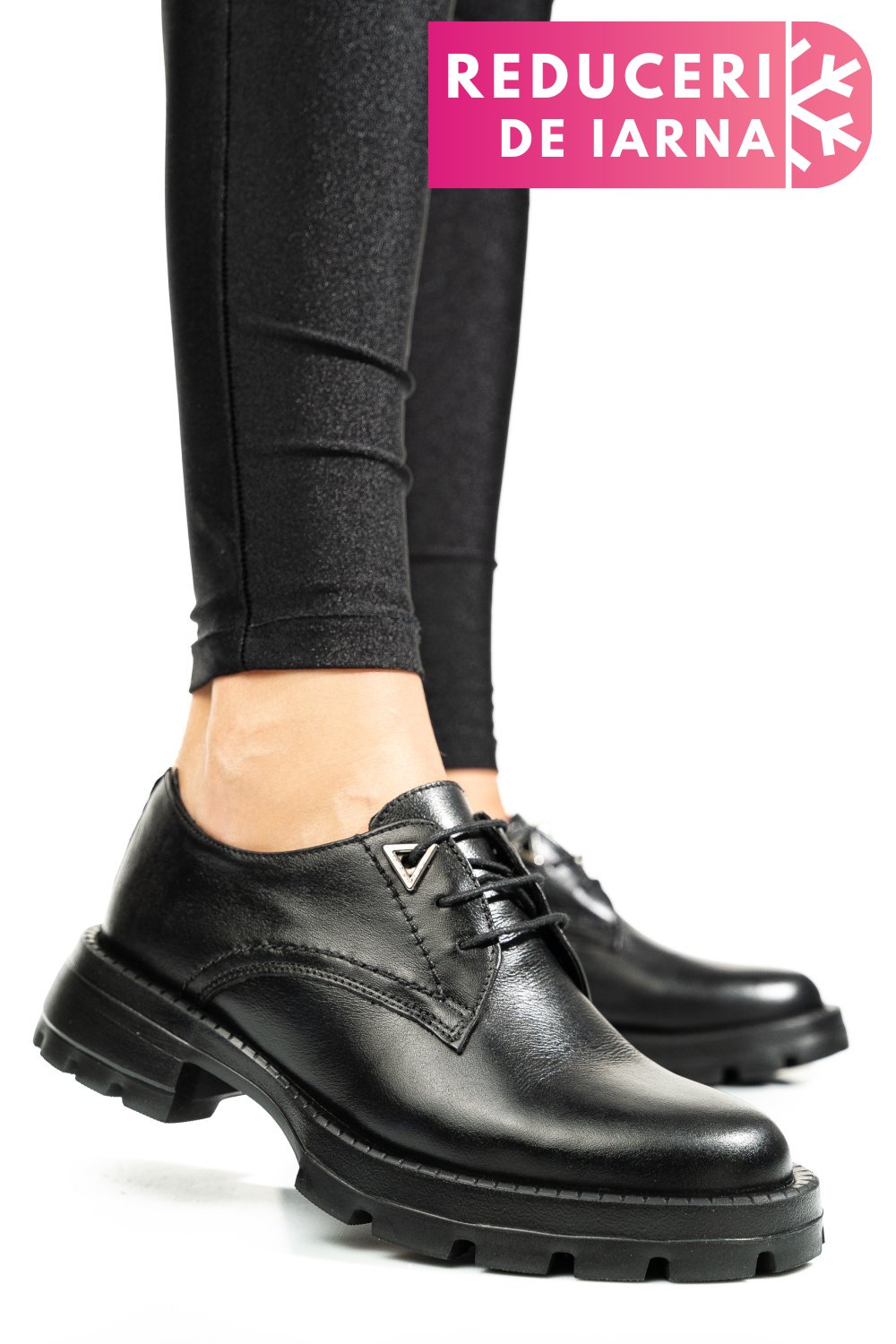 PANTOFI NEGRI PIELE NATURALA 2S7751615NP