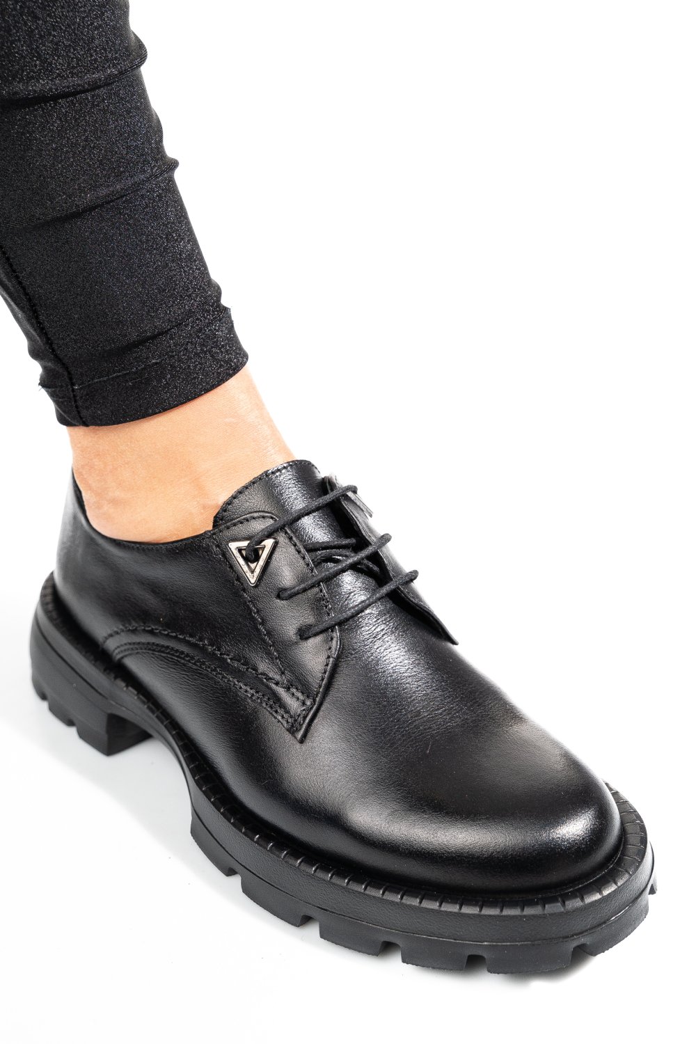 PANTOFI NEGRI PIELE NATURALA 2S7751615NP