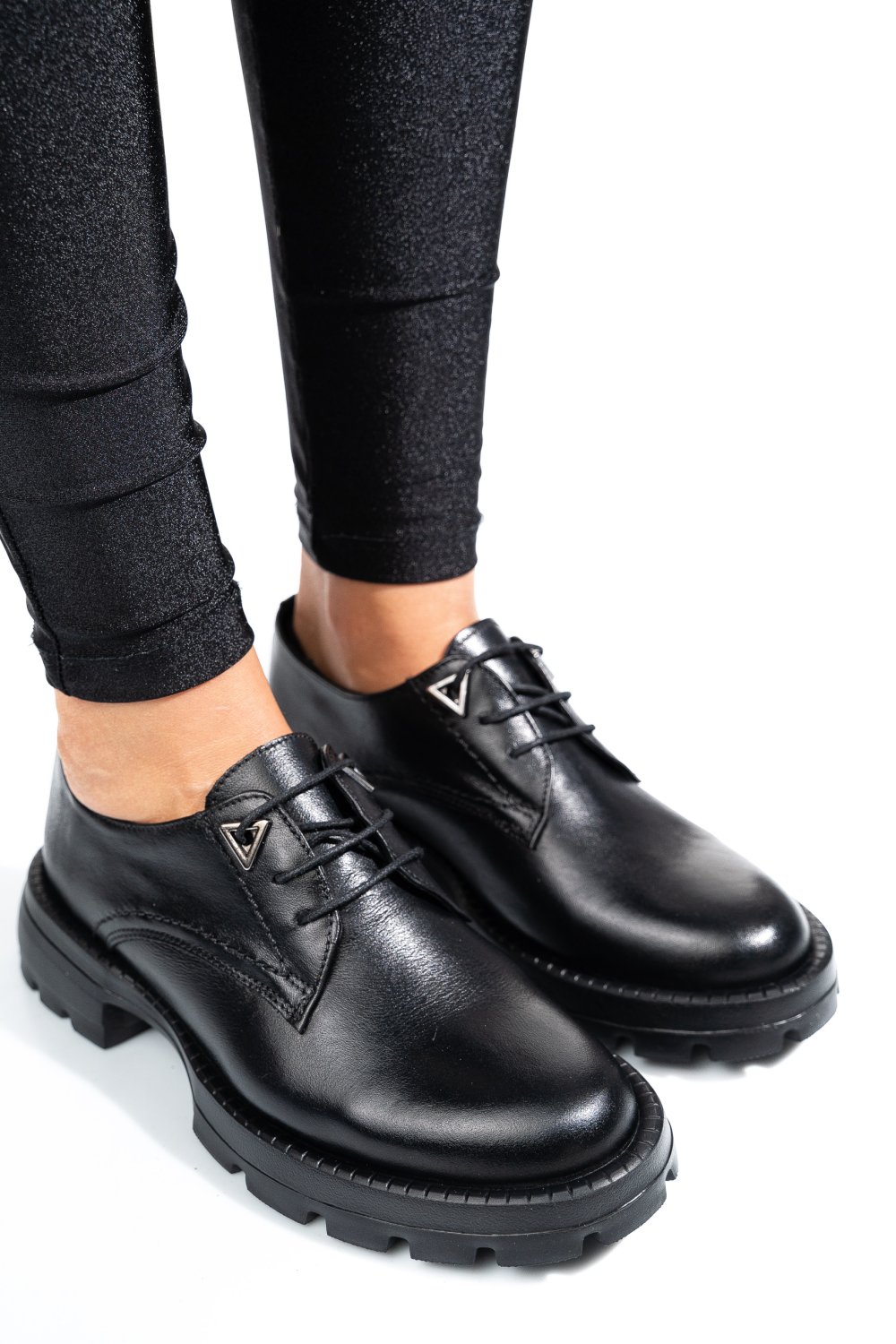 PANTOFI NEGRI PIELE NATURALA 2S7751615NP