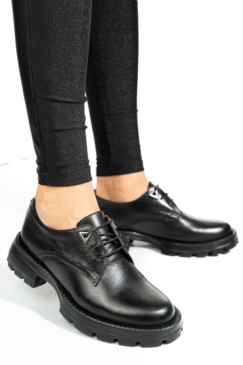 PANTOFI NEGRI PIELE NATURALA 2S7751615NP