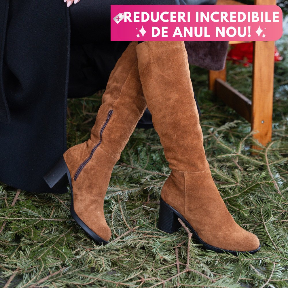 CIZME MARO PIELE NATURALA INTOARSA 8S7700