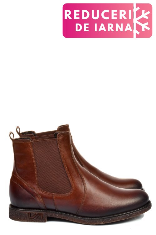 Ghete maro inchis piele naturala 2s7711