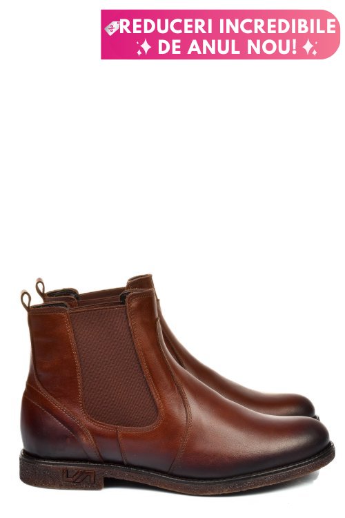 Ghete maro inchis piele naturala 2s7711