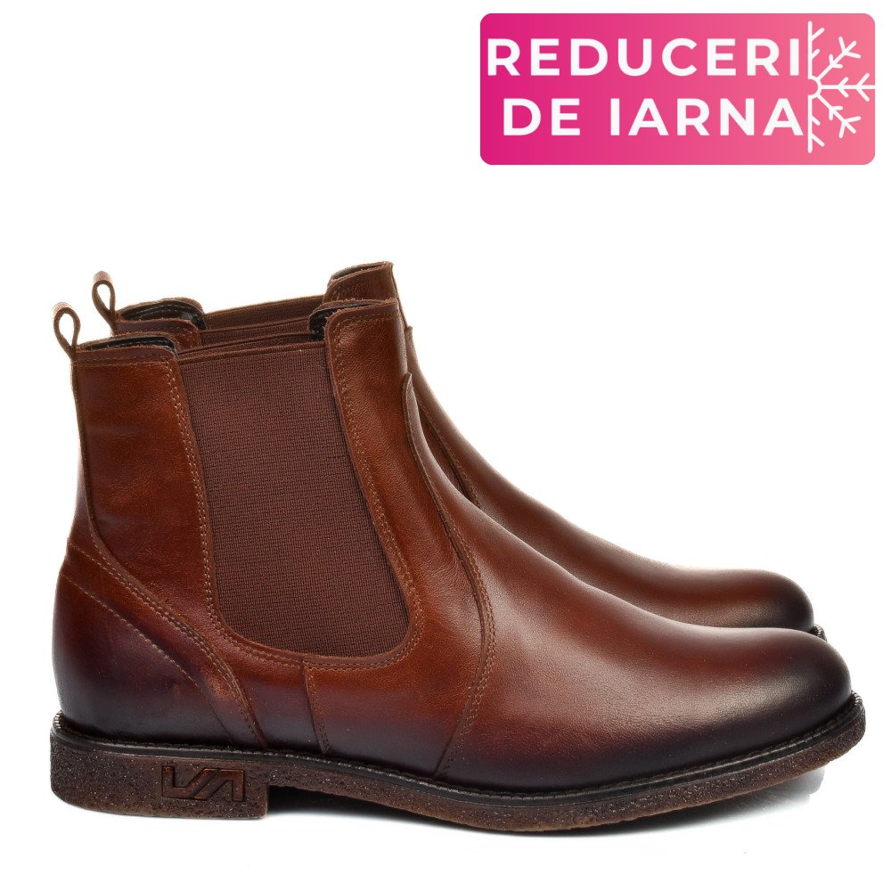 GHETE MARO INCHIS PIELE NATURALA 2S7711