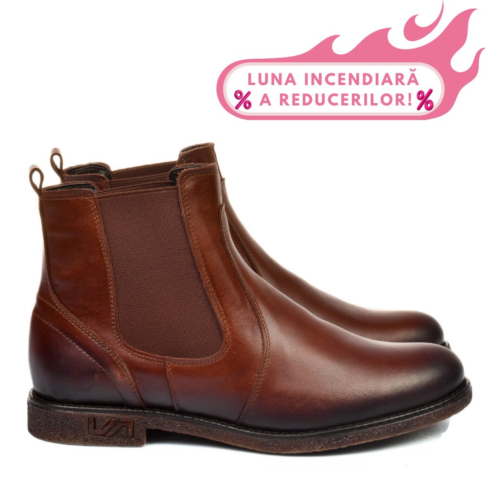 GHETE MARO INCHIS PIELE NATURALA 2S7711
