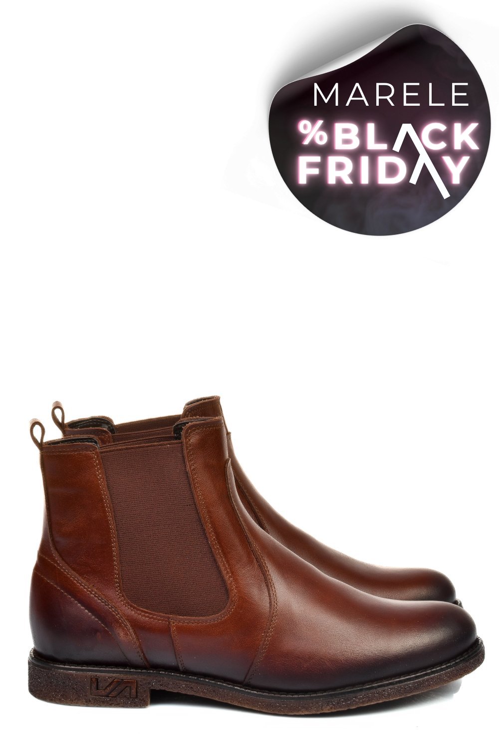 GHETE MARO INCHIS PIELE NATURALA 2S7711