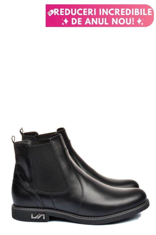 Ghete negre piele naturala 2s7711