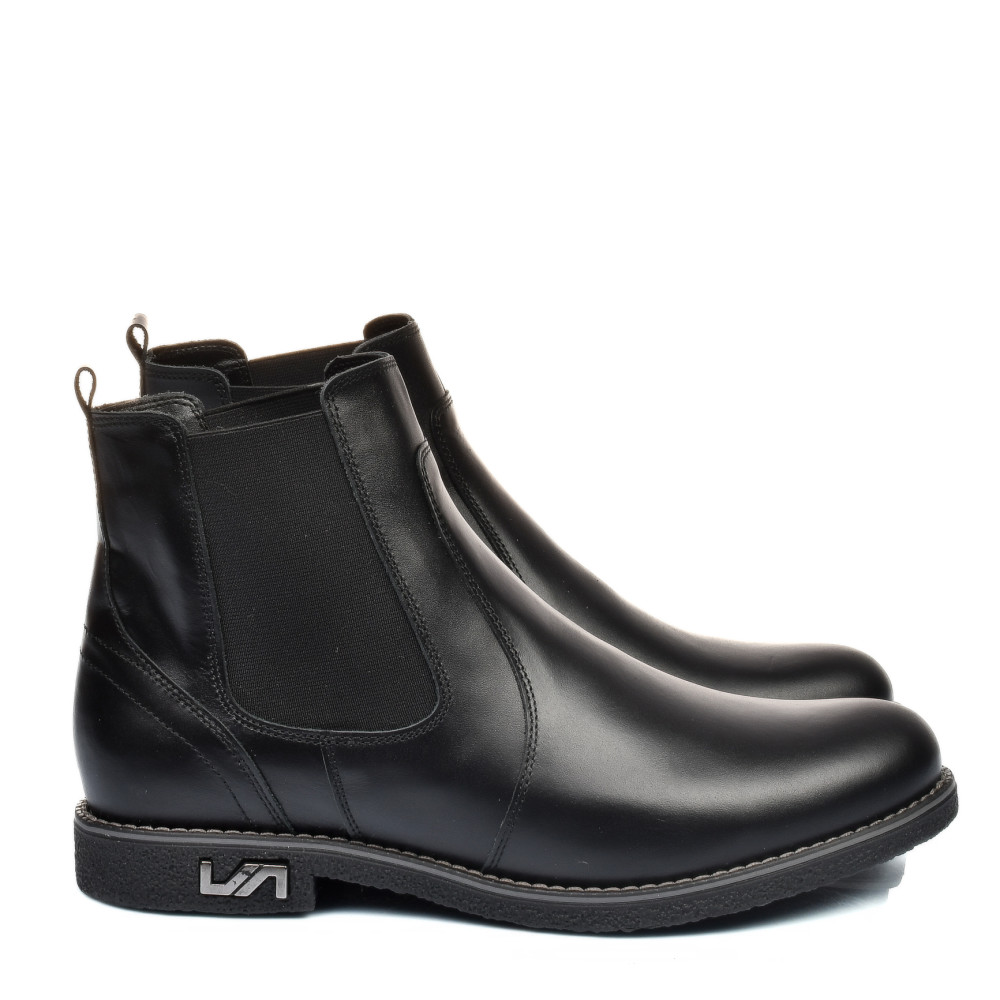 GHETE NEGRE PIELE NATURALA 2S7711