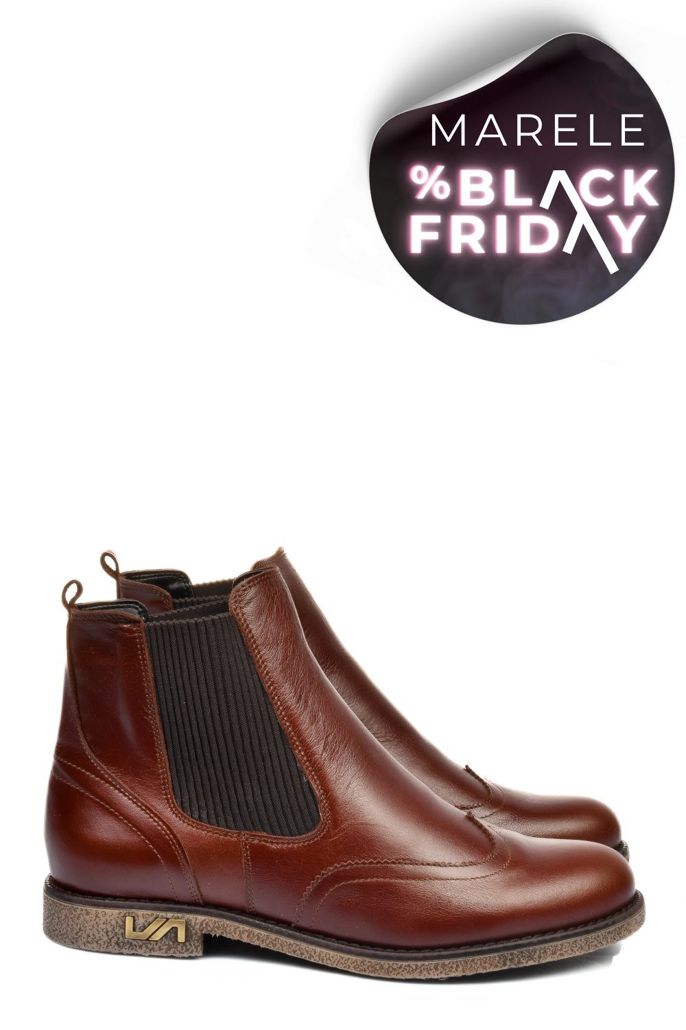 GHETE MARO INCHIS PIELE NATURALA 2S7712