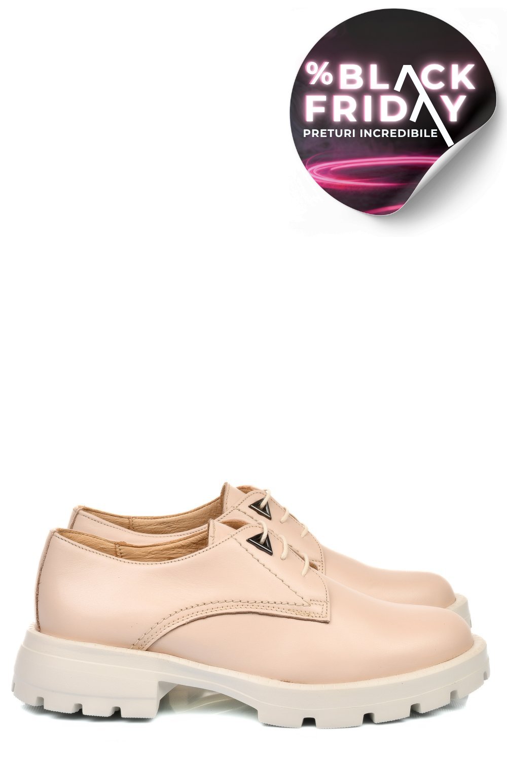 PANTOFI BEJ PIELE NATURALA 2S7751615NP