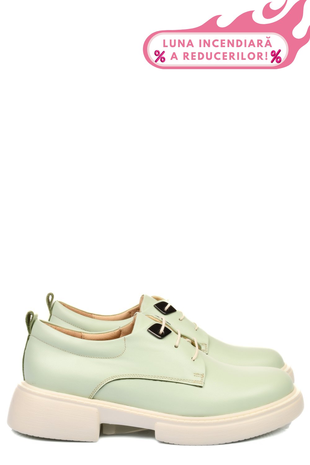 PANTOFI VERZI PIELE NATURALA  251622NP