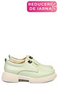 PANTOFI VERZI PIELE NATURALA  251622NP