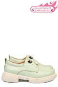 PANTOFI VERZI PIELE NATURALA  251622NP