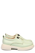 PANTOFI VERZI PIELE NATURALA  251622NP