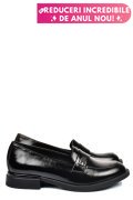 MOCASINI NEGRI PIELE NATURALA LACUITA 251626NPK