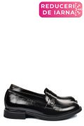 MOCASINI NEGRI PIELE NATURALA LACUITA 251626NPK