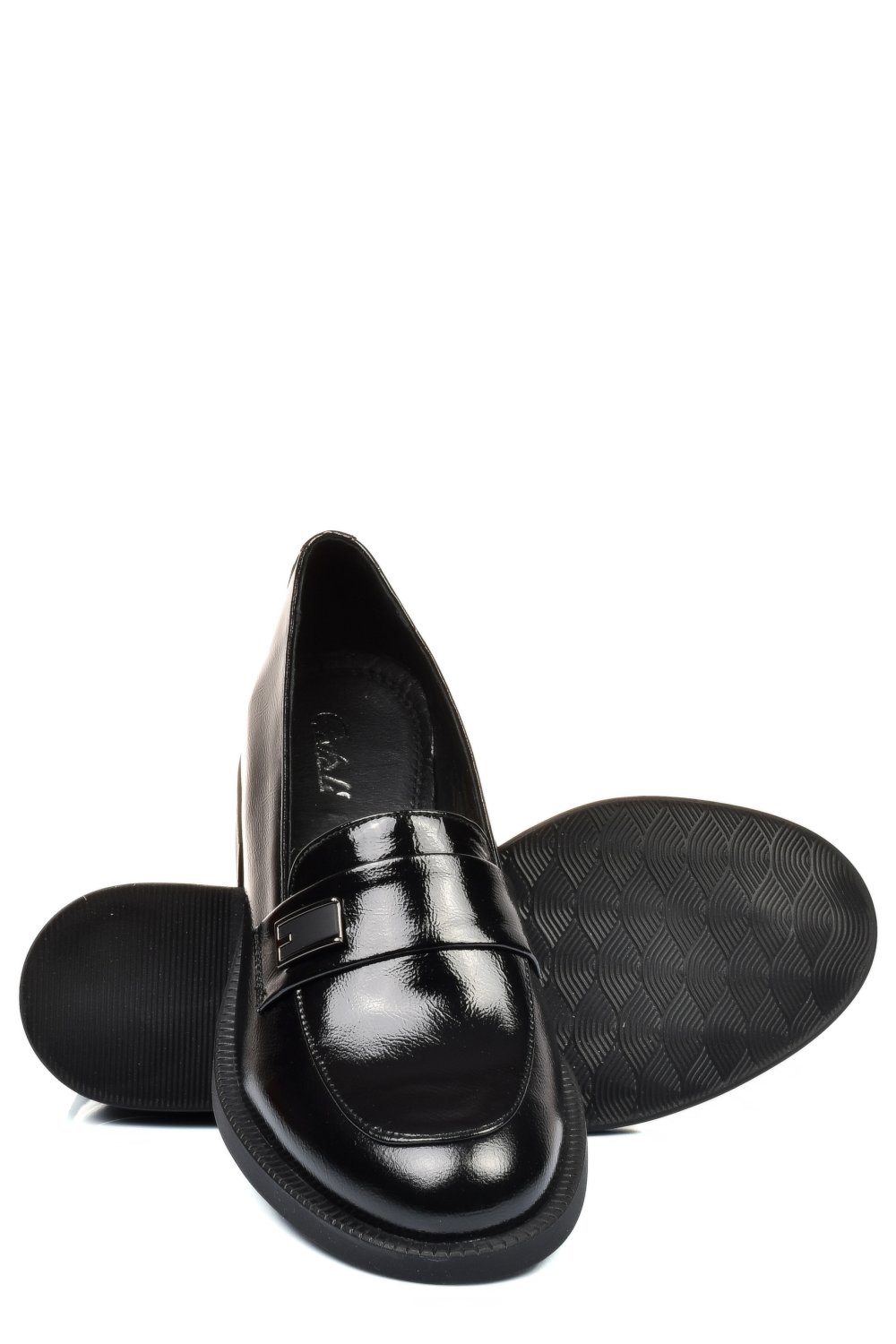 MOCASINI NEGRI PIELE NATURALA LACUITA 251626NPK