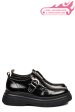 Pantofi negri piele naturala lacuita 251618npk