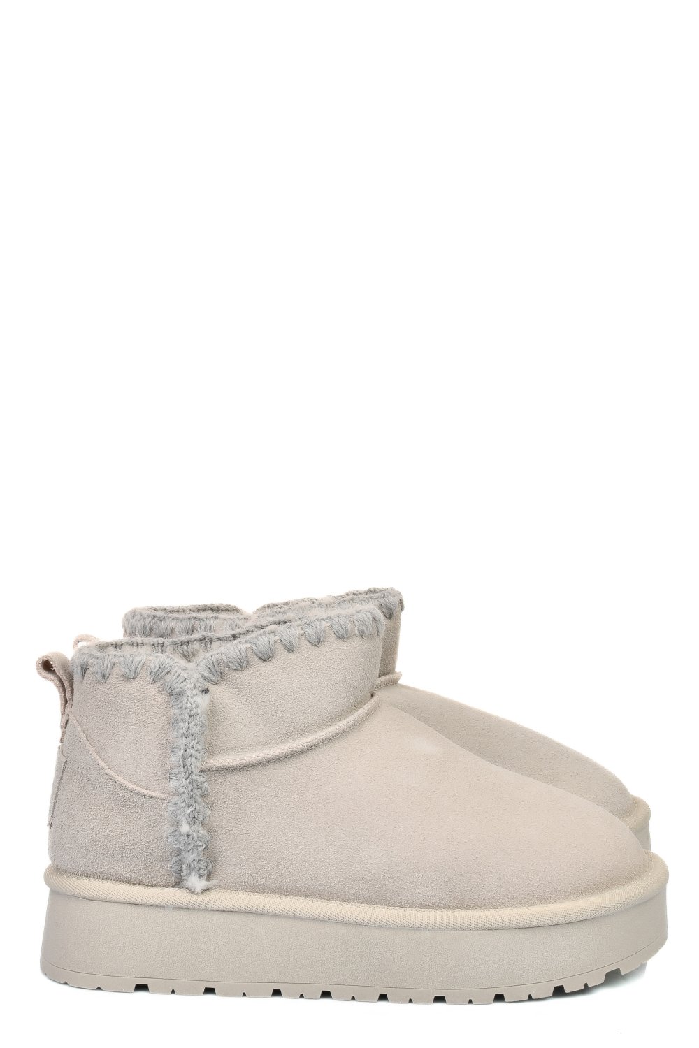 SOPRANI COUTURE, CIZME GRI PIELE NATURALA INTOARSA SCW421P19