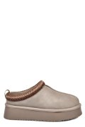 SOPRANI COUTURE, SABOTI TAUPE PIELE NATURALA INTOARSA SCW421P19