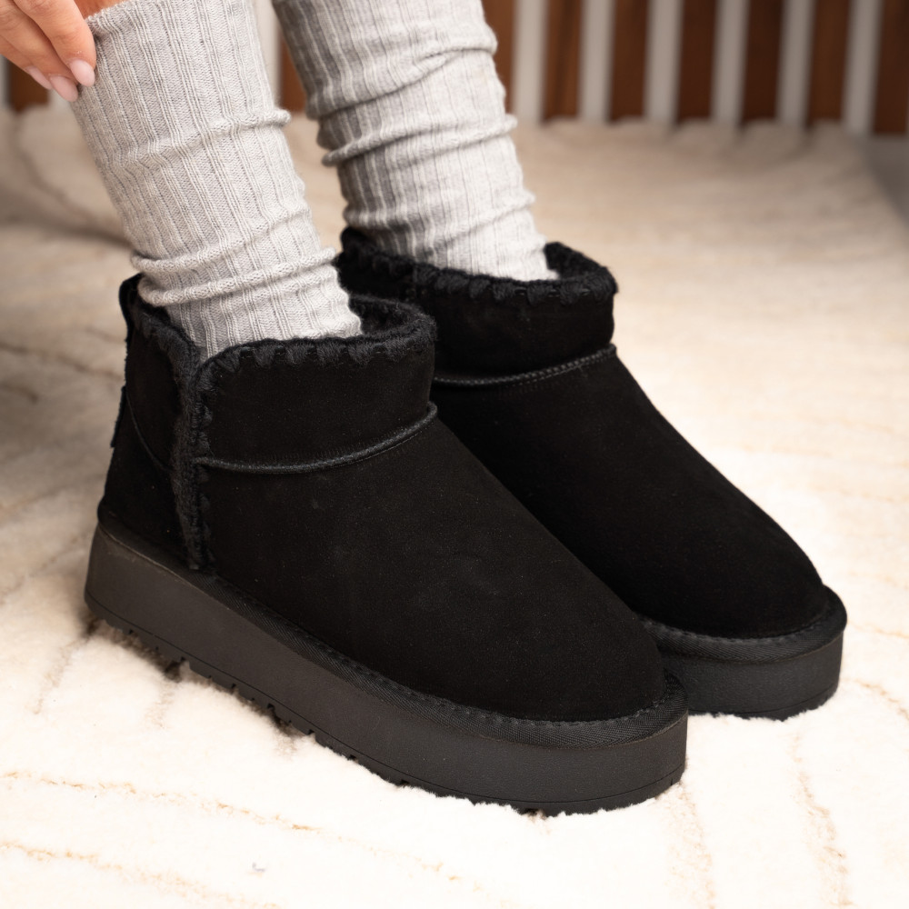 SOPRANI COUTURE, CIZME NEGRE PIELE NATURALA INTOARSA SCW421P19