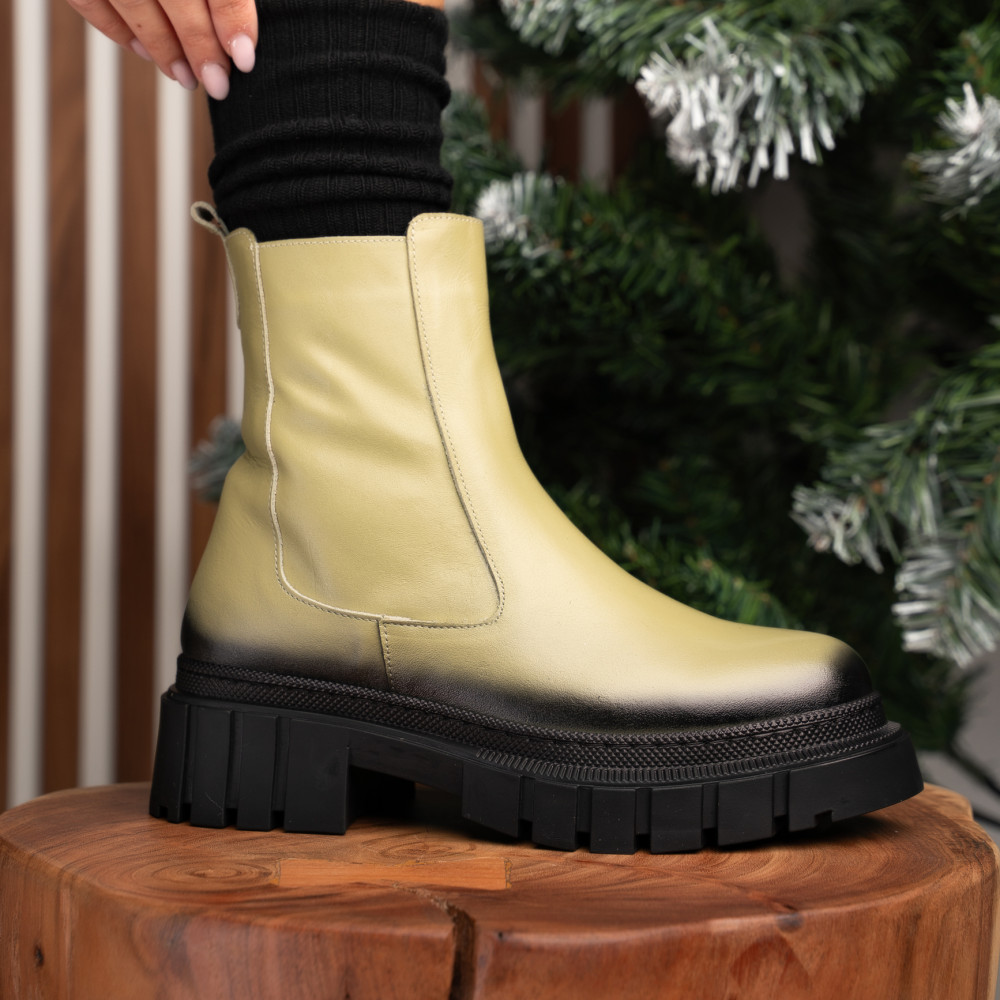 GHETE OLIVE PIELE NATURALA APCK4802