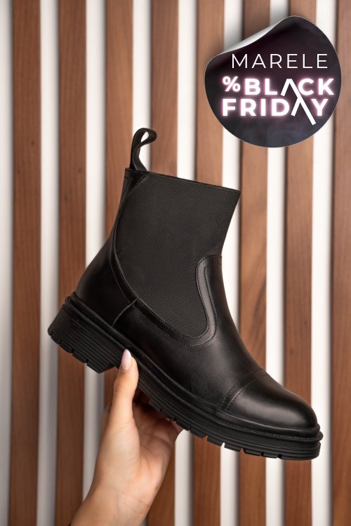 Ghete negre piele naturala 9s77494