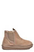 GHETE DAMA IMBLANITE PIELE NATURALA INTOARSA TAUPE 1S77208