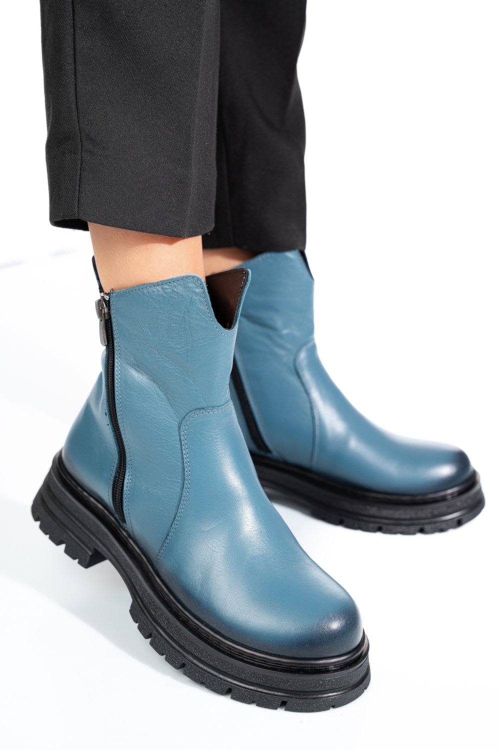 GHETE ALBASTRE PIELE NATURALA APCK5204
