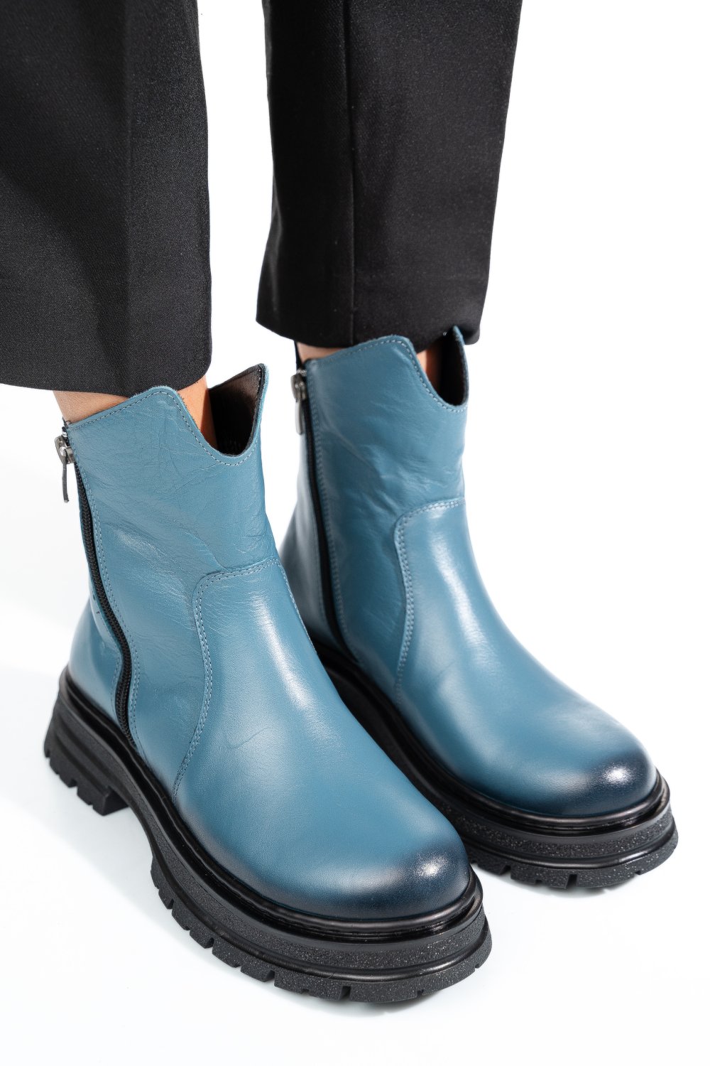 GHETE ALBASTRE PIELE NATURALA APCK5204