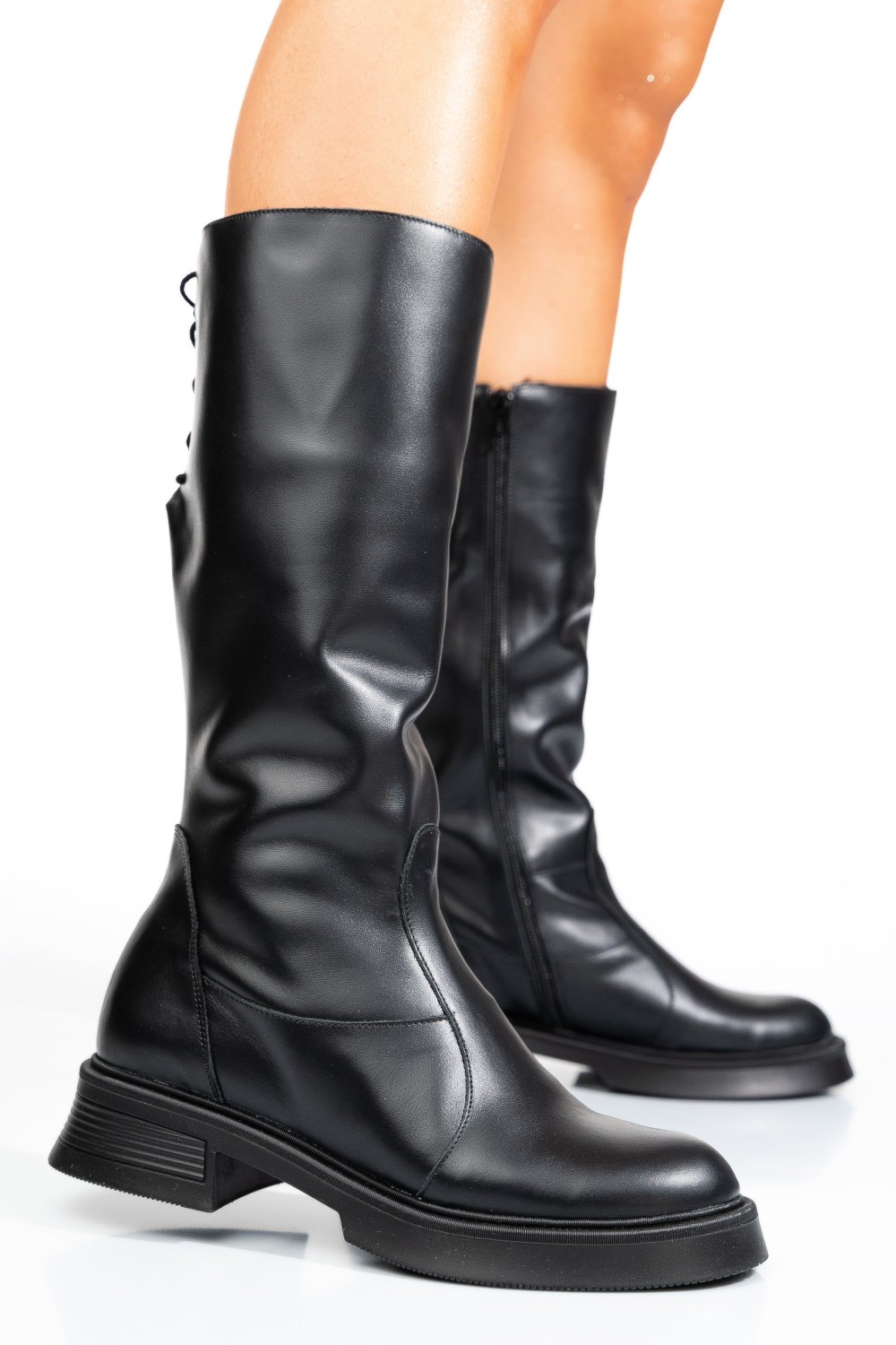 CIZME NEGRE PIELE NATURALA 8S7708