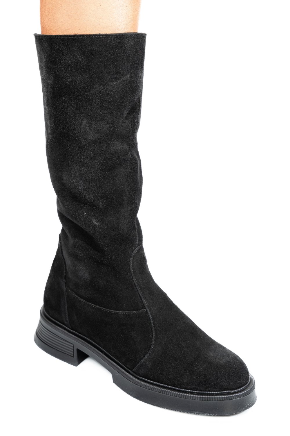 CIZME NEGRE PIELE NATURALA INTOARSA 8S7708