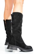 CIZME NEGRE PIELE NATURALA INTOARSA 8S7708
