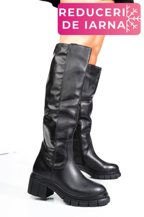Cizme negre piele naturala 1s770691