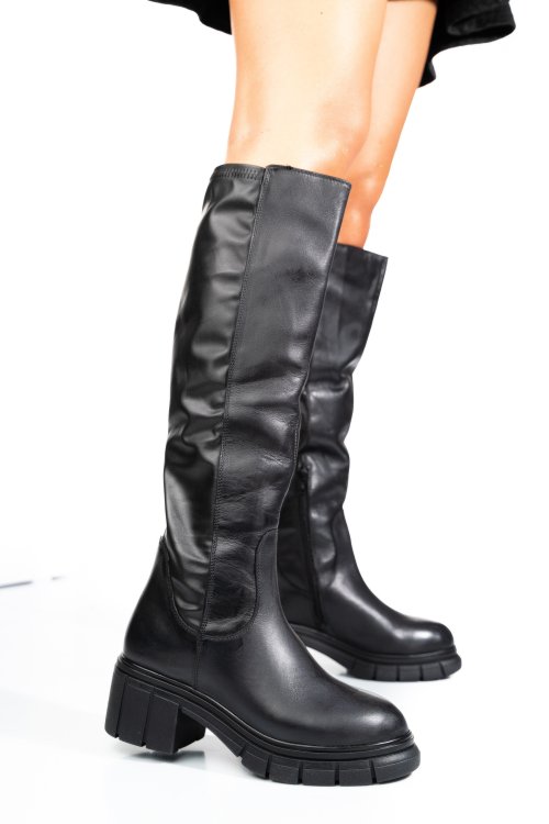 Cizme negre piele naturala 1s770691
